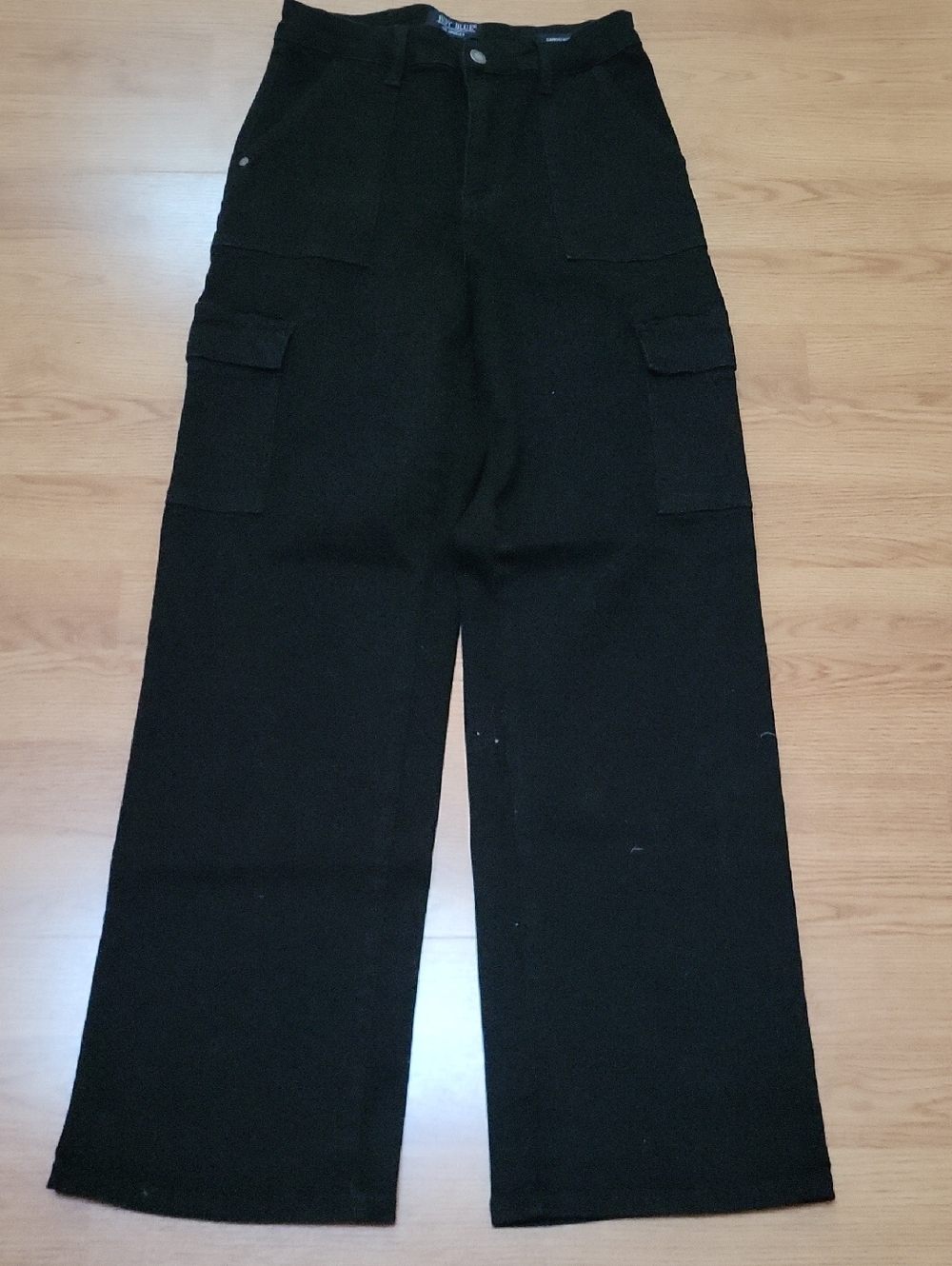 Judy Blue Black Wide Leg Cargo Jeans